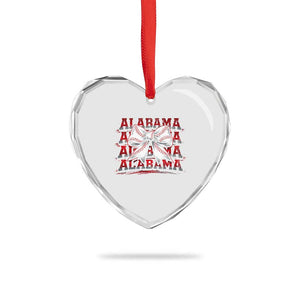Alabama Fan Heart Crystal Glass Ornament Vintage Bama Baseball Coquette Bow Women Girls Kids TS10 Print Your Wear