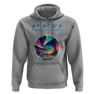 Alaska Aurora Hoodie The Last Frontier Polar Bear TS09 Sport Gray Print Your Wear