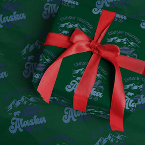 Alaska Cruise Wrapping Paper Roll Cruisin Together Matching Family Cruise 2025 TS10 Green Print Your Wear