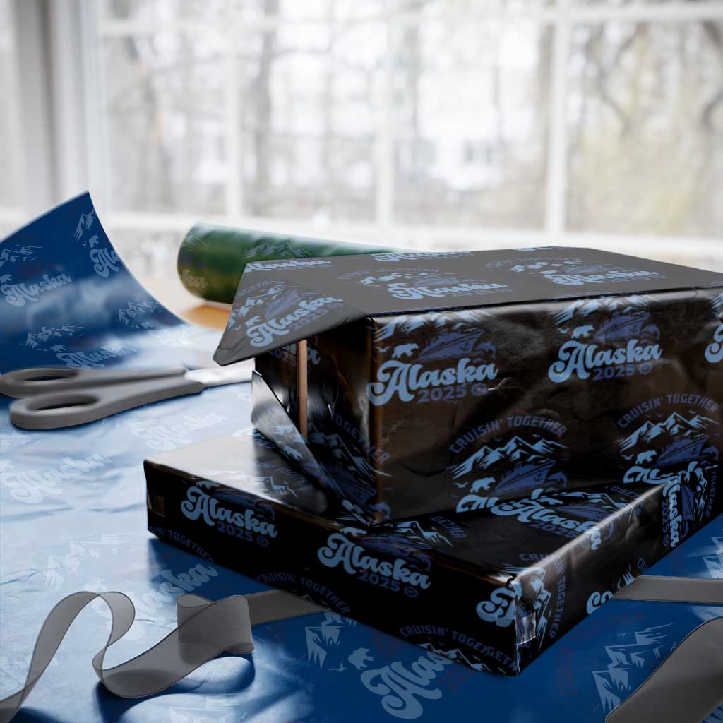 Alaska Cruise Wrapping Paper Roll Cruisin Together Matching Family Cruise 2025 TS10 Black Print Your Wear