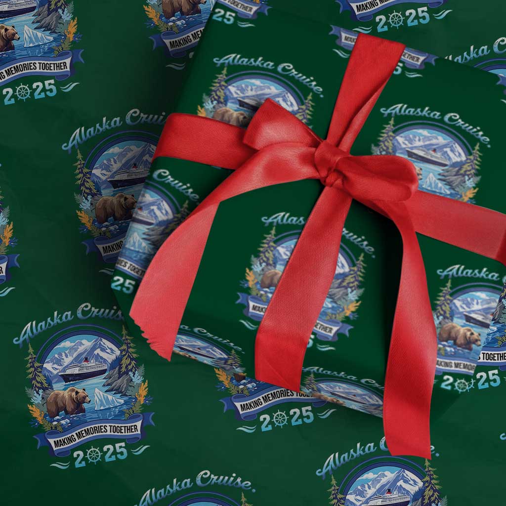 Alaska Cruising Wrapping Paper Roll Alaskan Cruisin Together Matching Family Cruise TS10 Green Print Your Wear