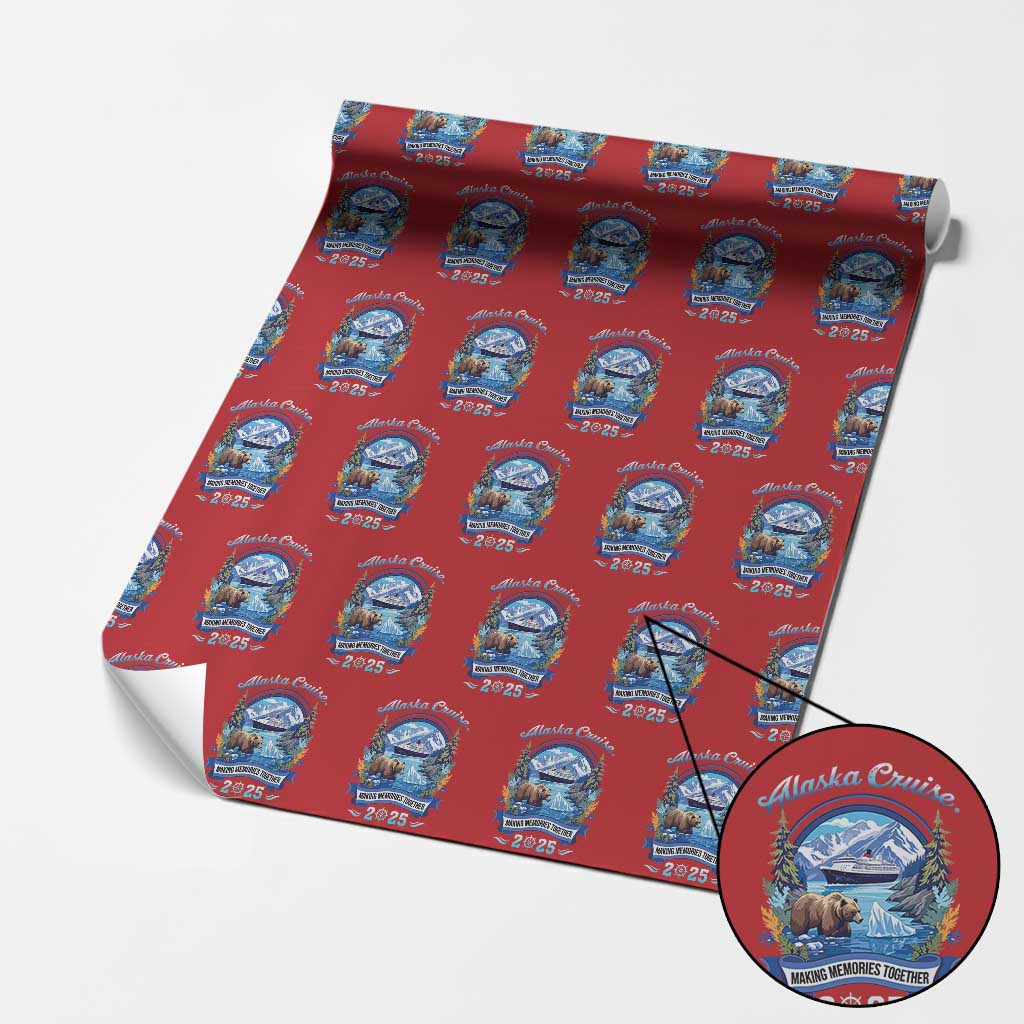 Alaska Cruising Wrapping Paper Roll Alaskan Cruisin Together Matching Family Cruise TS10 Red Print Your Wear