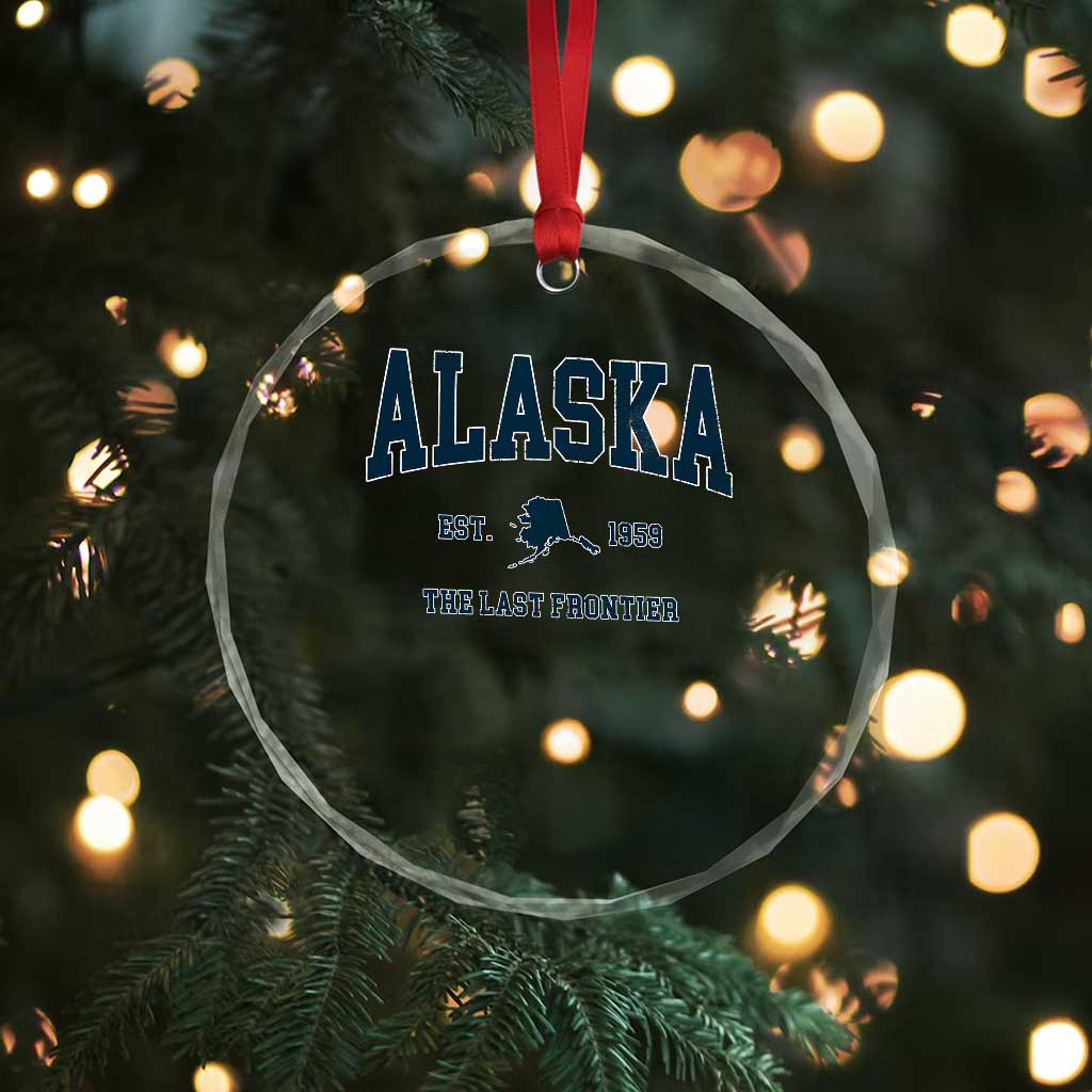 Alaska Crystal Glass Ornament Vintage Sports Design The Last Frontier Souvenirs TS10 Print Your Wear