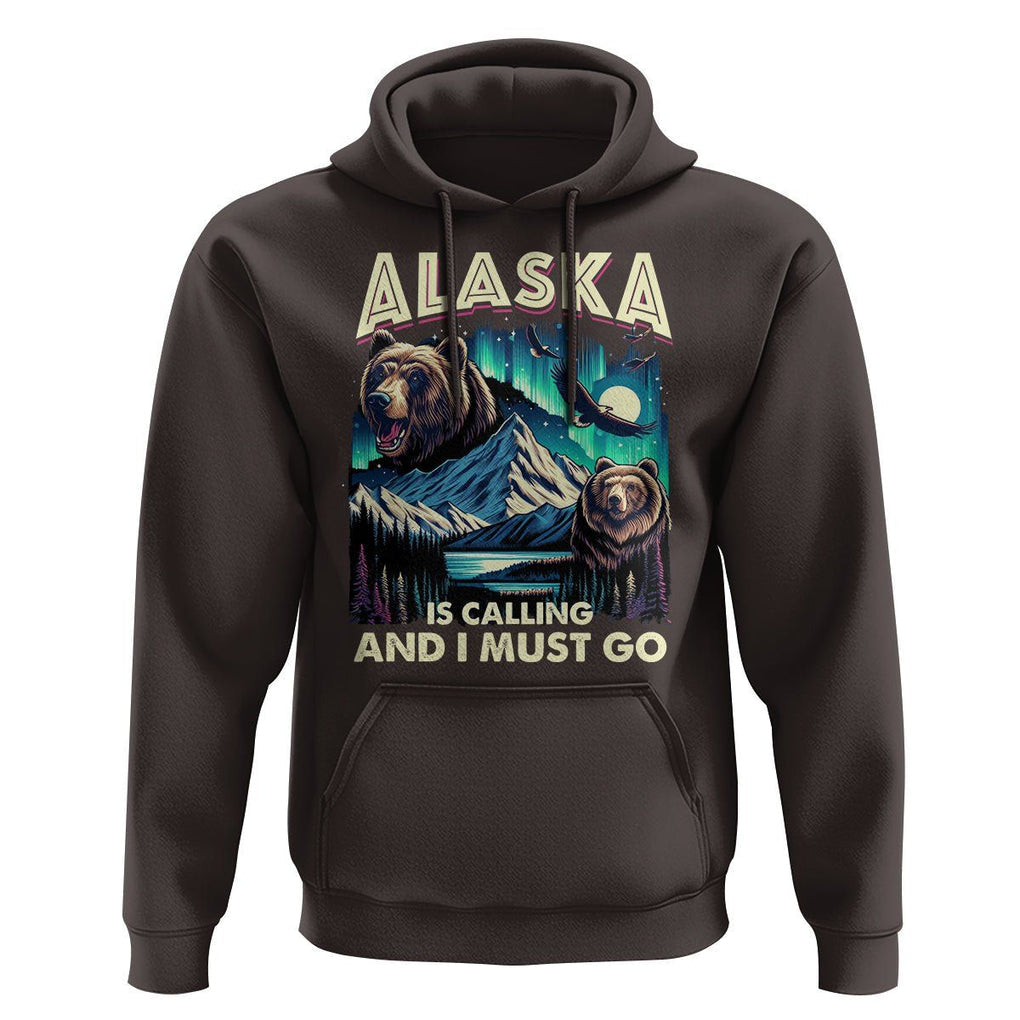 Alaska Is Calling And I Must Go Aurora Beer Home Hoodie TS09 Dark Chocolate Print Your Wear