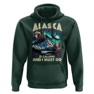Alaska Is Calling And I Must Go Aurora Beer Home Hoodie TS09 Dark Forest Green Print Your Wear