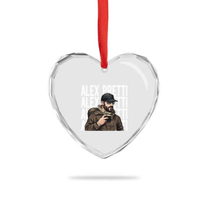 Alex Pretti Heart Crystal Glass Ornament Minneapolis Hero Nurse Community Support Gift TS12 Print Your Wear