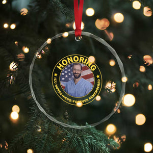 Alex Pretti Memorial Healthcare Hero Crystal Glass Ornament Minneapolis Support Gift TS12 Print Your Wear