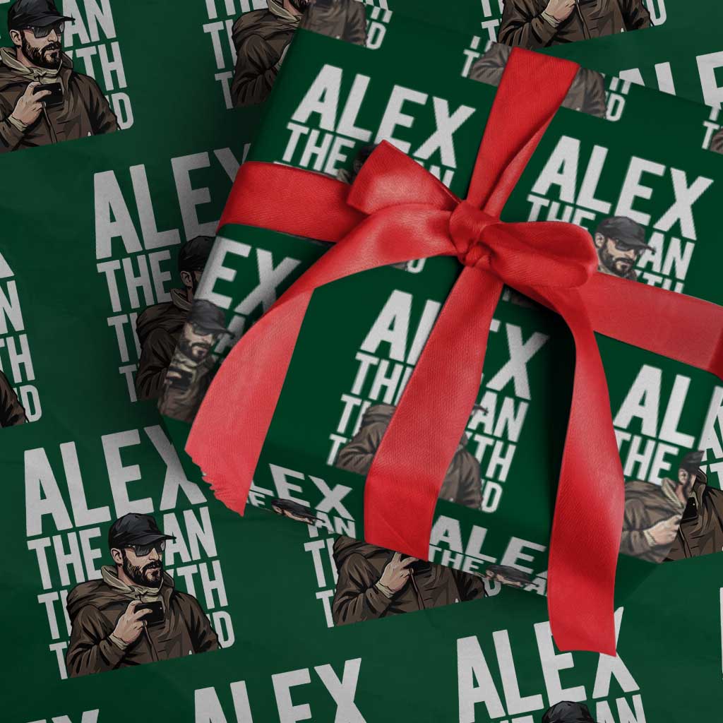 Alex Pretti Wrapping Paper Roll Alex The Man The Myth The Legend Vintage Gift TS12 Green Print Your Wear