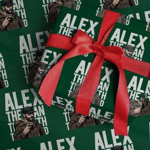 Alex Pretti Wrapping Paper Roll Alex The Man The Myth The Legend Vintage Gift TS12 Green Print Your Wear