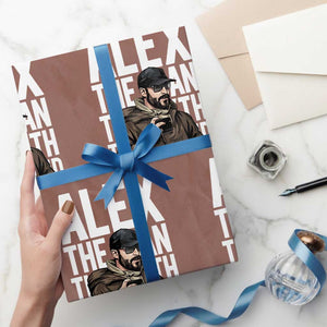 Alex Pretti Wrapping Paper Roll Alex The Man The Myth The Legend Vintage Gift TS12 Mocha Print Your Wear
