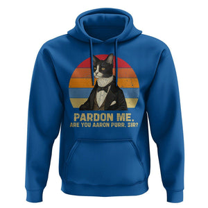 Alexander Hamilton Cat Hoodie Pardon Me, Are You Arron Purr Sir TS09 Royal Blue Print Your Wear