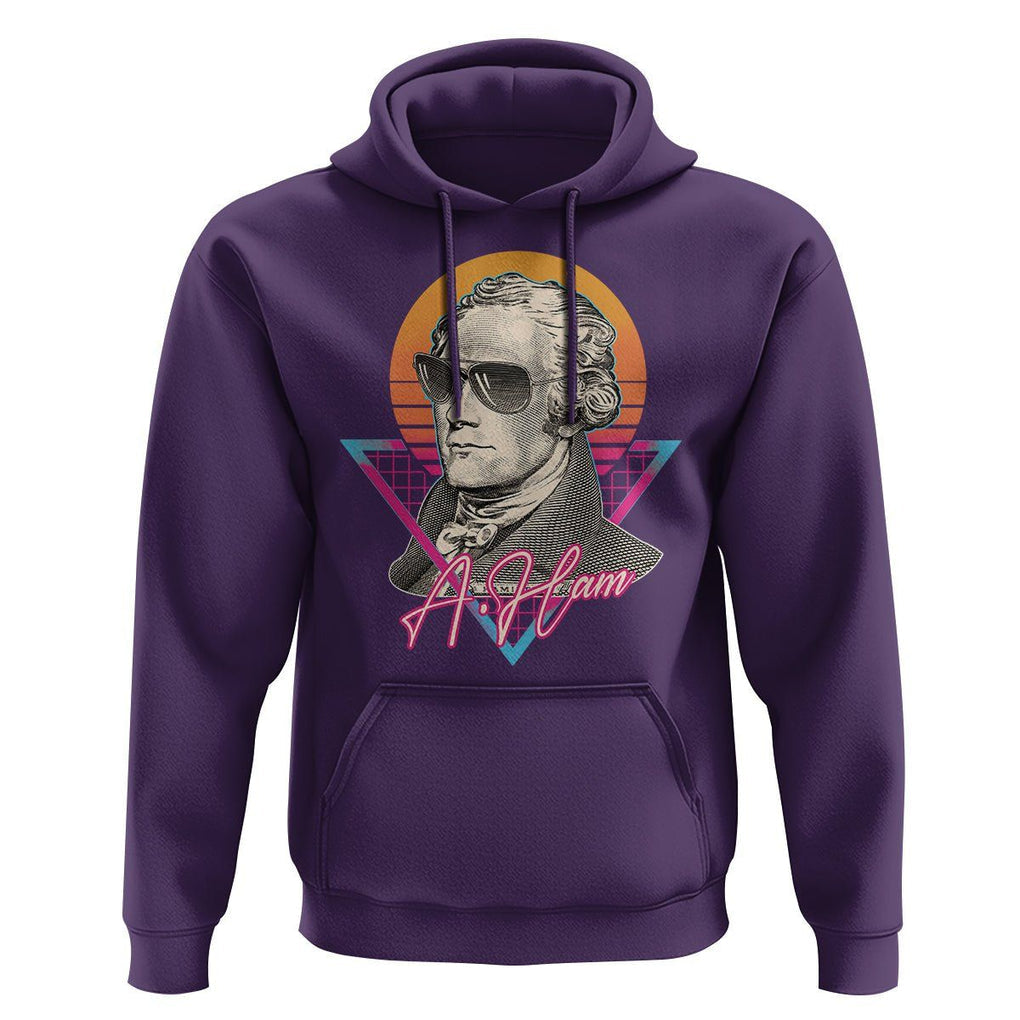 Alexander Hamilton Cool A. Ham Vaporwave Hoodie TS09 Purple Print Your Wear