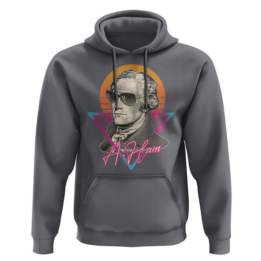 Alexander Hamilton Cool A. Ham Vaporwave Hoodie TS09 Charcoal Print Your Wear