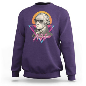 Alexander Hamilton Cool A. Ham Vaporwave Sweatshirt TS09 Purple Print Your Wear