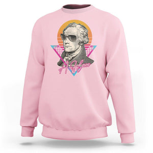 Alexander Hamilton Cool A. Ham Vaporwave Sweatshirt TS09 Light Pink Print Your Wear