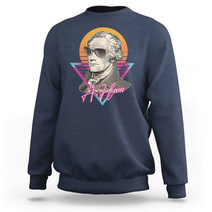 Alexander Hamilton Cool A. Ham Vaporwave Sweatshirt TS09 Navy Print Your Wear