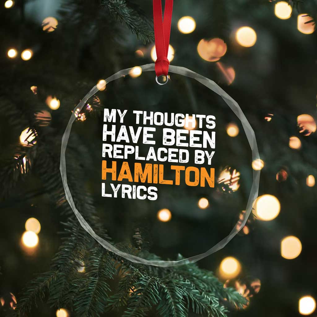 Alexander Hamilton Crystal Glass Ornament American Musical Gift TS10 Print Your Wear