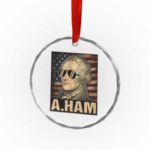 Alexander Hamilton Crystal Glass Ornament Vintage American Flag TS10 Print Your Wear