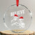 Alien And Bigfoot Crystal Glass Ornament TS10 Transparent Glass 3'' Circle Print Your Wear