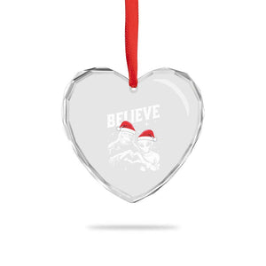 Alien And Bigfoot Heart Crystal Glass Ornament TS10 Print Your Wear