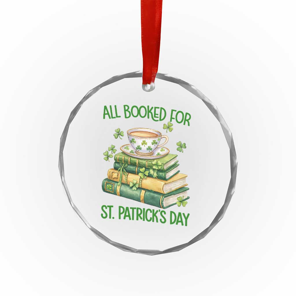 All Booked For St Patricks Day Crystal Glass Ornament Gift For Book Lovers TS12 Print Your Wear