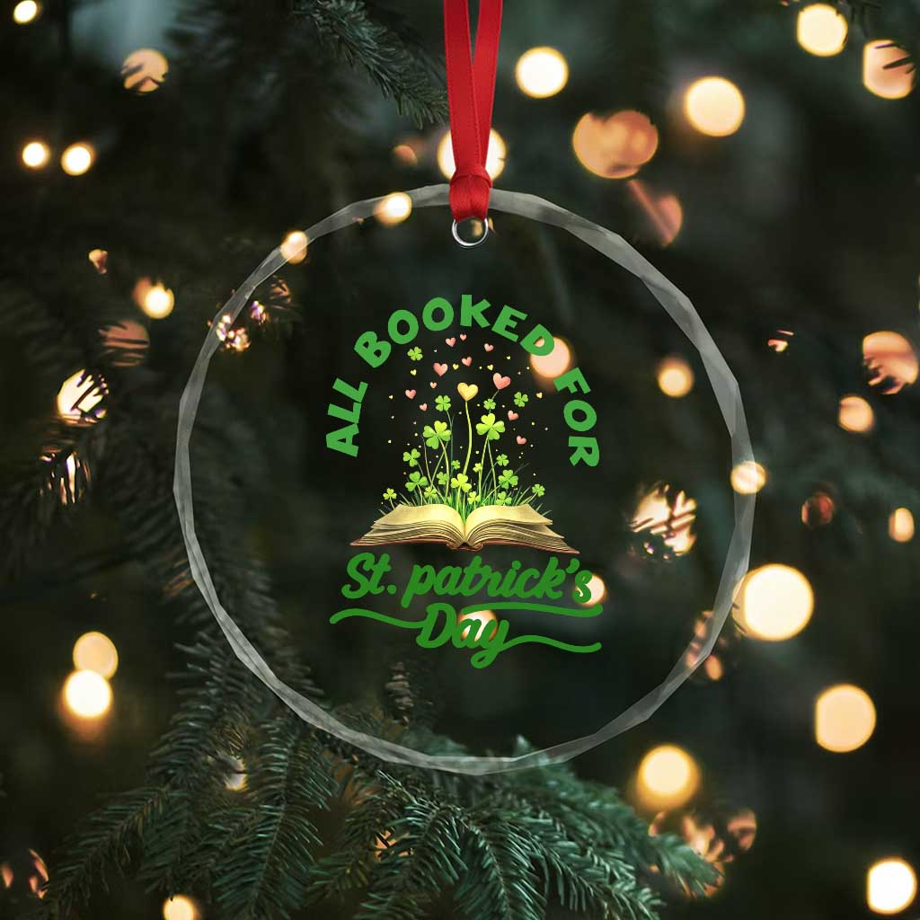 All Booked For St Patricks Day Crystal Glass Ornament Irish Reader Gift TS12 Print Your Wear