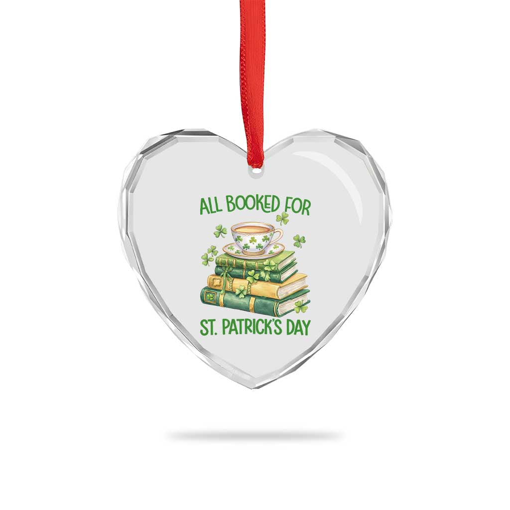 All Booked For St Patricks Day Heart Crystal Glass Ornament Gift For Book Lovers TS12 Print Your Wear