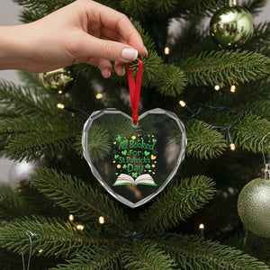 All Booked For St Patricks Day Heart Crystal Glass Ornament Irish Bookworm Gift TS12 Print Your Wear
