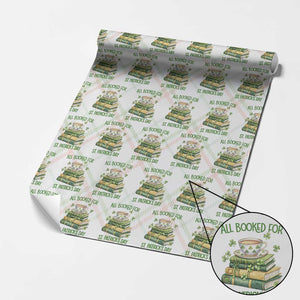 All Booked For St Patricks Day Wrapping Paper Roll Gift For Book Lovers TS12 Christmas Plaid Print Your Wear
