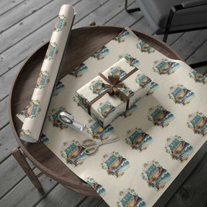 All I Need Is Jesus And The Beach Wrapping Paper Roll Christian Summer Faith Graphic TS12 Beige Print Your Wear