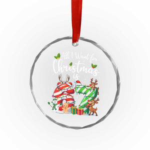 All I Want For Christmas Is 67 Crystal Glass Ornament Trending Meme Holiday Gift TS12 Print Your Wear