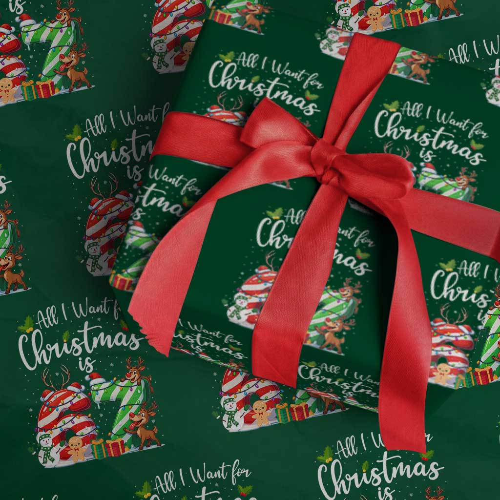 All I Want For Christmas Is 67 Wrapping Paper Roll Trending Meme Holiday Gift TS12 Green Print Your Wear