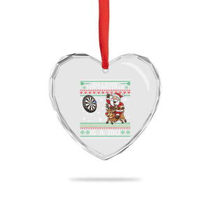 All I Want For Christmas Is A 180 Heart Crystal Glass Ornament Santa Dart Player Xmas Gift TS12 Print Your Wear
