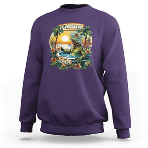 All Iguana Do Is Have Fun Cinco De Mayo Sweatshirt TS09 Purple Printyourwear