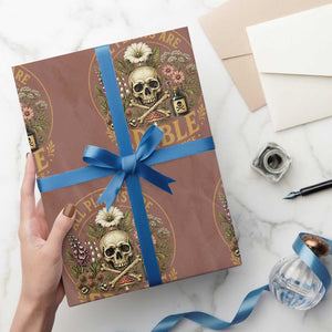 All Plants Are Edible Some Only Once Wrapping Paper Roll Funny Botany Gardeners TS11 Mocha Print Your Wear