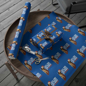All The Cool People Are Born In December Wrapping Paper Roll Funny Christmas Christian Birthday TS14 Blue Print Your Wear