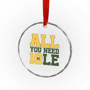 All You Need is Love Crystal Glass Ornament Retro Jordan GB Football Lover Fan Gift TS10 Print Your Wear