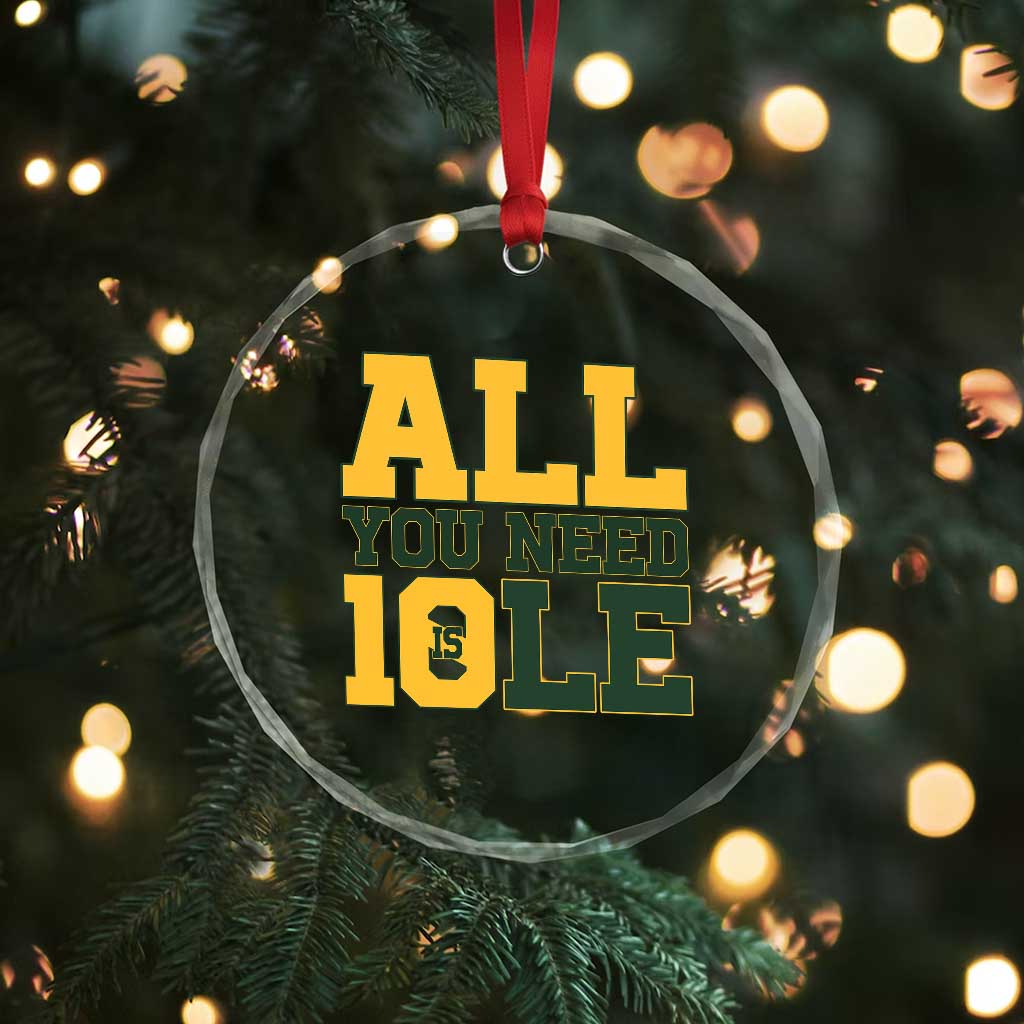 All You Need is Love Crystal Glass Ornament Retro Jordan GB Football Lover Fan Gift TS10 Print Your Wear