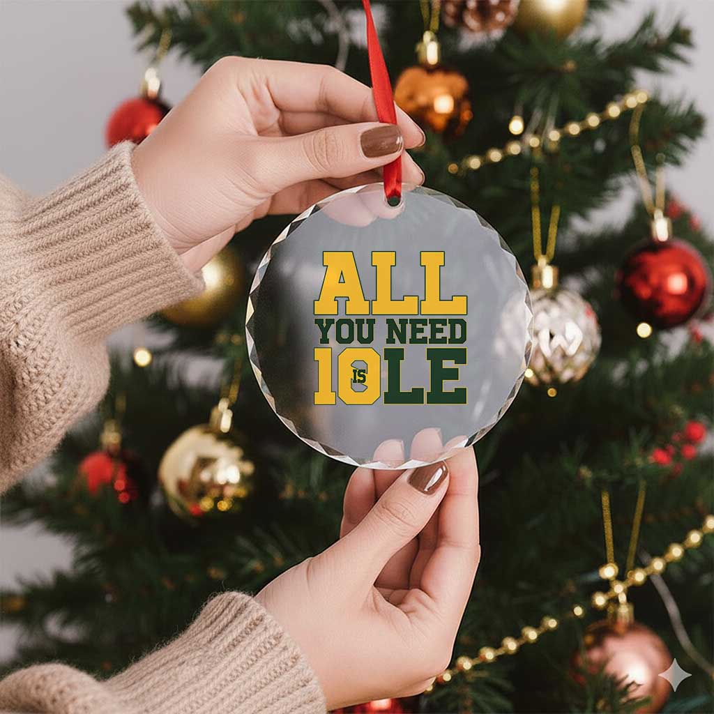 All You Need is Love Crystal Glass Ornament Retro Jordan GB Football Lover Fan Gift TS10 Print Your Wear