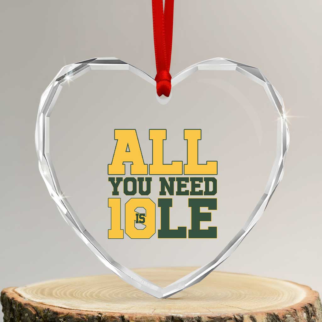 All You Need is Love Heart Crystal Glass Ornament Retro Jordan GB Football Lover Fan Gift TS10 Transparent Glass 3'' Heart Print Your Wear