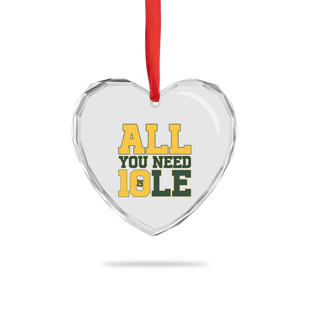 All You Need is Love Heart Crystal Glass Ornament Retro Jordan GB Football Lover Fan Gift TS10 Print Your Wear