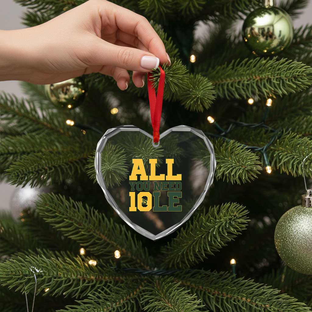All You Need is Love Heart Crystal Glass Ornament Retro Jordan GB Football Lover Fan Gift TS10 Print Your Wear