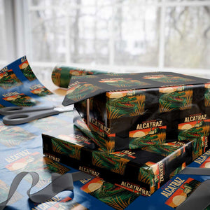 Alligator Alcatraz Wrapping Paper Roll Retro Florida Swamp Political Prison TS02 Black Print Your Wear