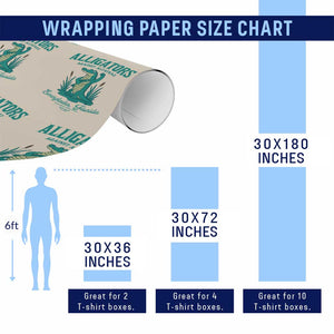 Alligators Against Alcatraz Wrapping Paper Roll Everglades Florida for Human Rights TS02 Print Your Wear