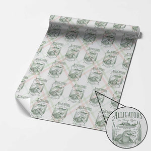 Alligators for Human Rights Wrapping Paper Roll Save Everglades Alcatraz TS02 Christmas Plaid Print Your Wear