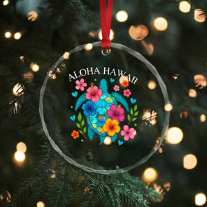 Aloha Hawaii Crystal Glass Ornament Sea Turtle Summer Hawaiian Island TS10 Print Your Wear