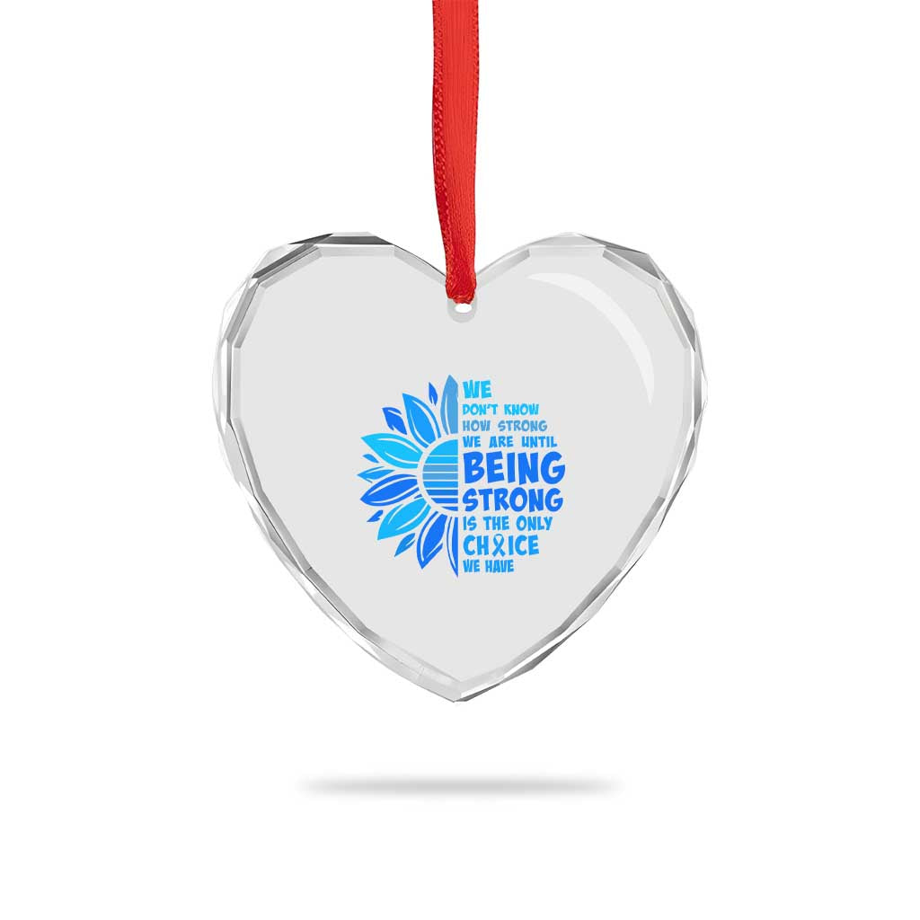 ALS Awareness Heart Crystal Glass Ornament Blue Ribbon Stronger Survivor TS10 Print Your Wear