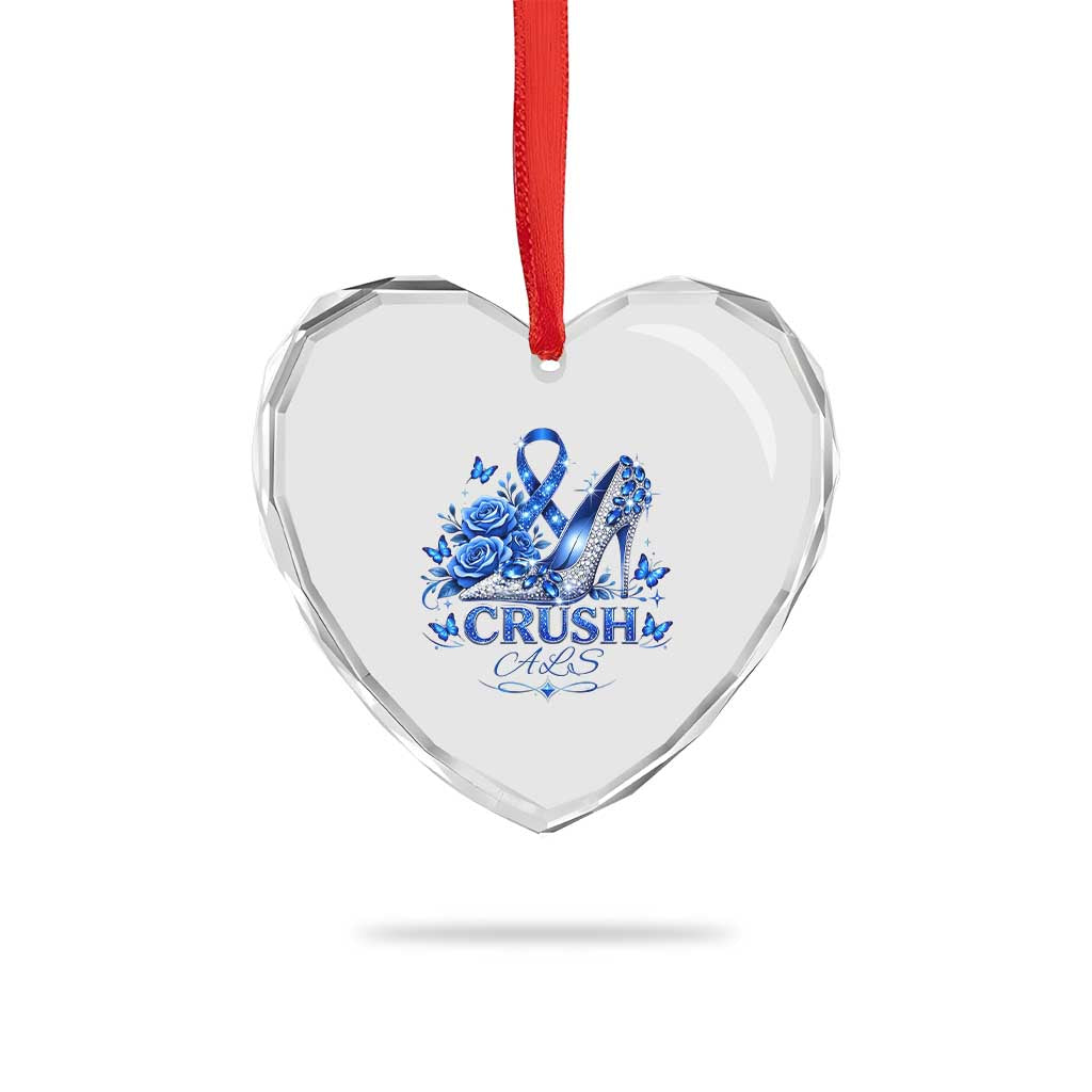 ALS Awareness Heart Crystal Glass Ornament Blue Ribbon Women Crush ALS TS10 Print Your Wear