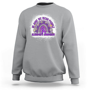 Alzheimer's Awareness Sweatshirt In June We Wear Purple Rainbow TS02 Sport Gray Print Your Wear