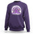 Alzheimer's Awareness Sweatshirt In June We Wear Purple Rainbow TS02 Purple Print Your Wear